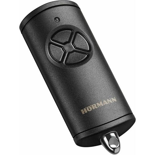 Hörmann Emetteur portatif HSE 4 BS, 1 bouton, couleur noir, pour motorisations de porte de garage
