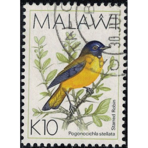 Malawi 1994 Oblitéré Used Oiseau Bird Pogonocichla Stellata Rougegorge Étoilé Su