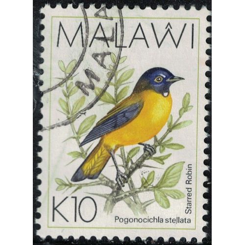 Malawi 1994 Oblitéré Used Oiseau Bird Pogonocichla Stellata Rougegorge Étoilé Su
