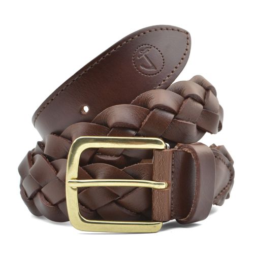 Ceinture En Cuir Tressé Sargasso Seajure Pour Homme Marron