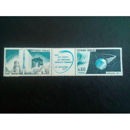 Timbre France Yt 1465 A Premier Satellite Français 1965 (120206)