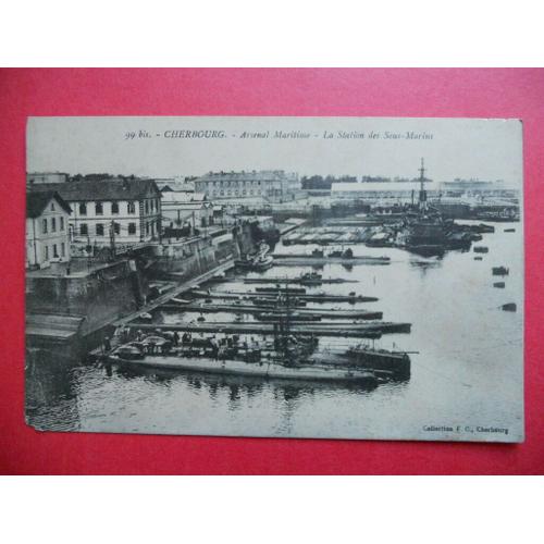 Carte Postale Cherbourg - Arsenal Maritime - La Station Des Sous-Marin