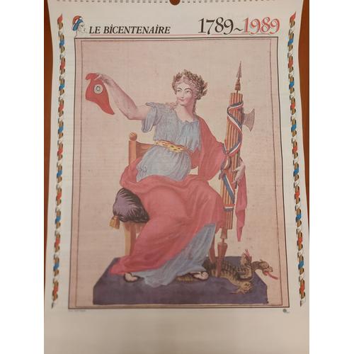 Calendrier Oller "Le Bicentenaire 1789-1989"