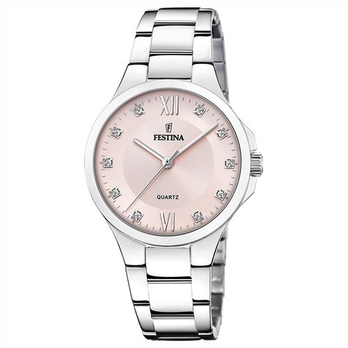 Montre Femme Festina Acier Cadran Rose Oydes