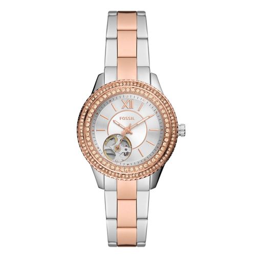 Montre Femme Fossil Stella Automatique Bicolore