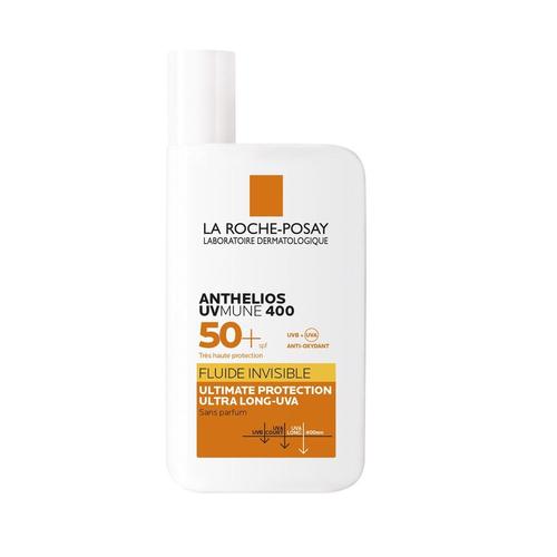 Anthelios - La Roche Posay - Fluide Invisible Visage Très Haute Protection Indice 50 Sans Parfum 