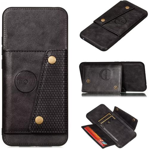 Compatible Avec Coque Samsung Galaxy A03 Core, Etui En Cuir De Téléphone Avec Emplacement De Cartes Coque+Film De Protection D?Écran Téléphone Portable Stand Housse-Noir