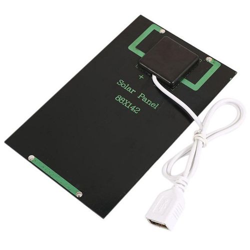 Panneau Solaire Chargeur De Batterie 5w 5v, Module Solaire Avec Port Usb, Panneau De Charge Solaire D'extérieur Portable Pour Téléphones Portables, Bricolage