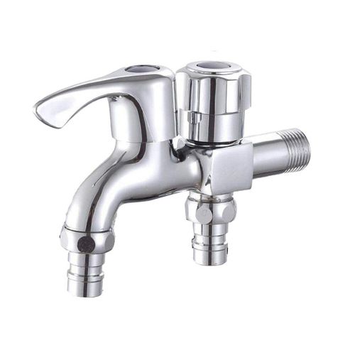 Robinet de Machine à laver multifonctionnel à Double sortie d'eau, à ouverture frontale et arrière, en alliage de Zinc et en cuivre, robinet de piscine à Double usage