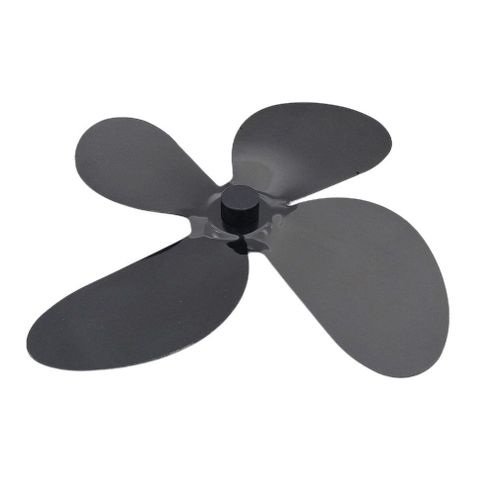 Ventilateur de poêle à 4 pales, chauffage écologique, forme cinq étoiles, pour la combustion du bois