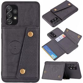 Compatible Avec Coque Samsung Galaxy A32 4g, Etui En Cuir De Téléphone Avec Emplacement De Cartes Coque+Film De Protection D?Écran Téléphone Portable Stand Housse-Noir