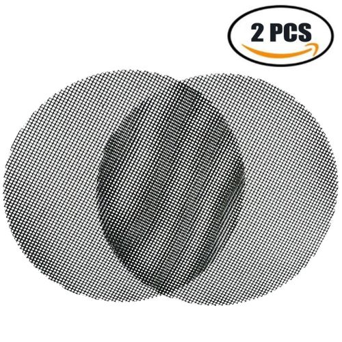 Tapis de Grille pour Barbecue Rond Tapis de Cuisson Réutilisable et Découpable Grille Anti-adhésif pour Yaourtières Barbecue - 2pc (40*40cm)