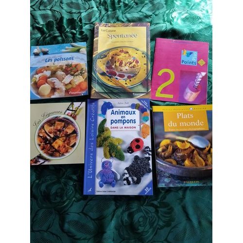 Lot De 6 Livres Cuisine Et Jeux Et Loisirs