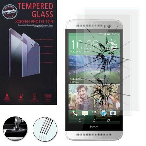 Lot / Pack De 2 Films Verre Trempé Pour Htc One (E8) 5.0" Protection D'écran