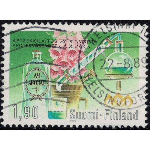 Finlande 1989 Oblitéré Used 300 Ans Des Pharmacies Finlandaises Y&t Fi 1050 Su