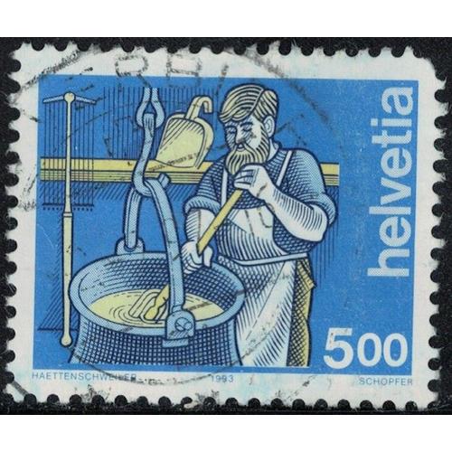 Suisse 1993 Oblitéré Used Cheesemaker Métiers Fromager Y&t Ch 1434 Su