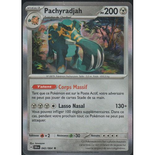 Carte Pokémon - Pachyradjah - 042/064 - Holo-Rare - Fable Nébuleuse