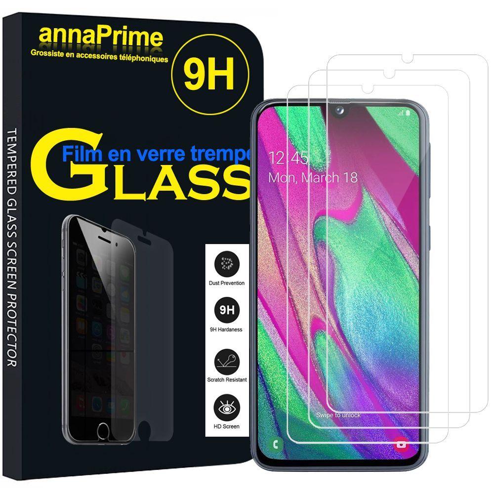 HongWe.® [Pack de 3]Verre Trempé pour Samsung Galaxy A40 5.9 Pouces, Film  Protection en écran Protecteur vitre