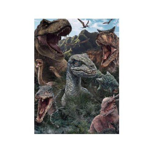 Puzzle 150 Pieces Pour Jurassic World : Dinosaure T-Rex Et Pteranodon - Enfant Collection Préhistoire - Animaux Dino