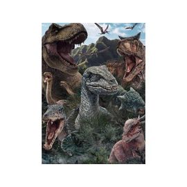 Puzzle 150 Pieces Pour Jurassic World : Dinosaure T-Rex Et Pteranodon - Enfant Collection Préhistoire - Animaux Dino