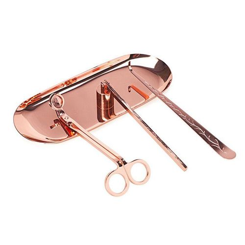 Ensemble d'accessoires pour bougies, 4 paquets, mèche de tondeuse, trempage, plateau de rangement pour renifler, Kit d'entretien pour bougies, cadeau