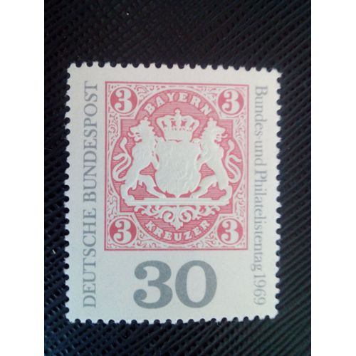 Timbre Allemagne / Rfa Yt 466 Timbre Bavarois 3kr 1969 (130206)