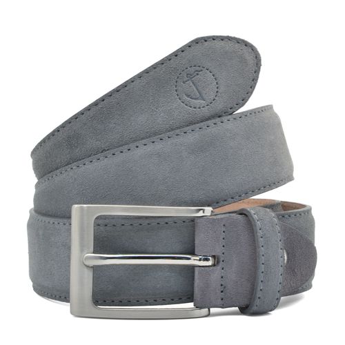 Ceinture En Daim Gris Laptev Seajure Pour Homme