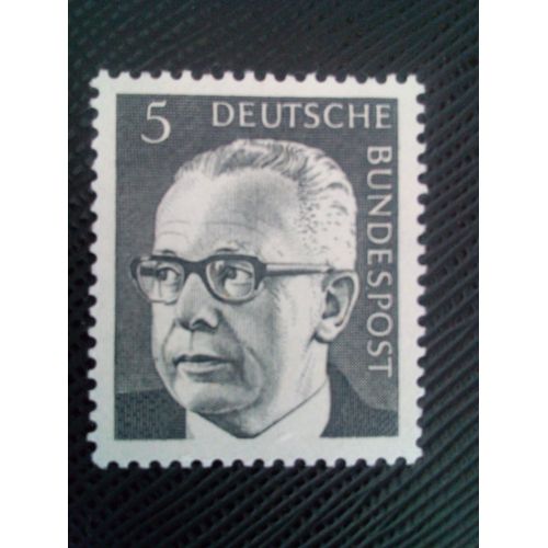Timbre Allemagne / Rfa Yt 505 Docteur H.C. Gustav Heinemann (1899-1976), 3e Président Fédéral 1970 (130206)