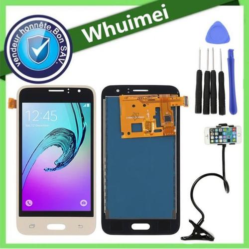 Or Ecran Lcd Complet Vitre Tactile Pour Samsung Galaxy J1 2016 J120 4.3\\\