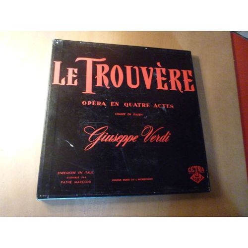 Fernando Previtali / Caterina Mancini &.. - Verdi : Le Trouvère - Opera En Quatre Actes Chanté En Italien   