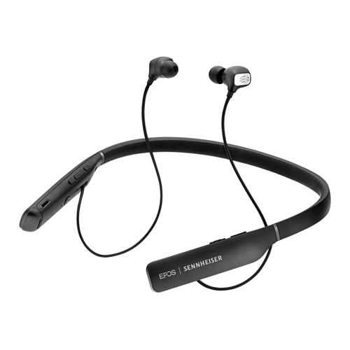 EPOS I SENNHEISER ADAPT 460T - Écouteurs avec micro - intra-auriculaire - tour de cou - Bluetooth - sans fil - Suppresseur de bruit actif - noir et argent - Certifié pour Microsoft Teams