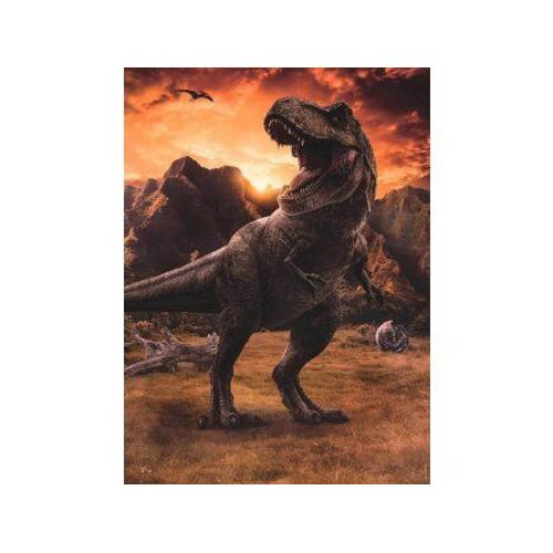 Puzzle 250 Pieces Jurassic World : Dinosaure T-Rex Et La Montagne - Enfant Collection Préhistoire - Animaux Dino