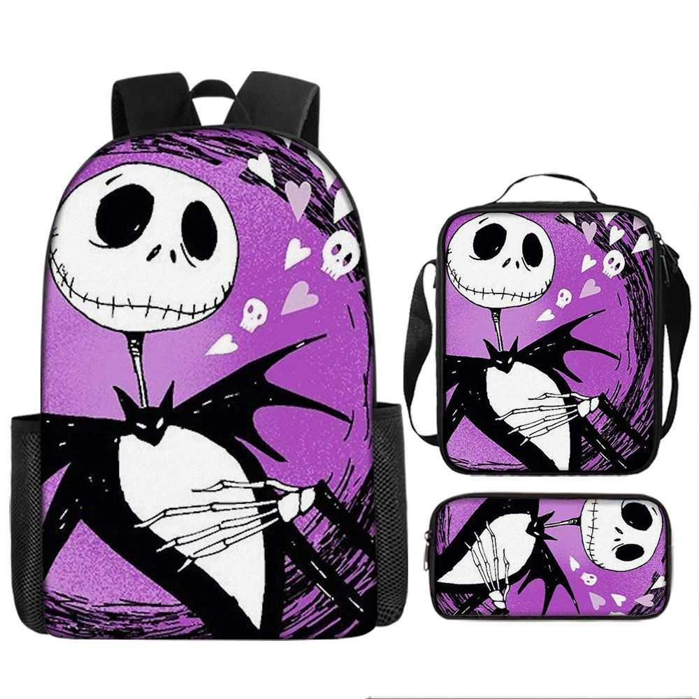 Sac  dos Halloween citrouille fantme trois pices sac d'c... - 9