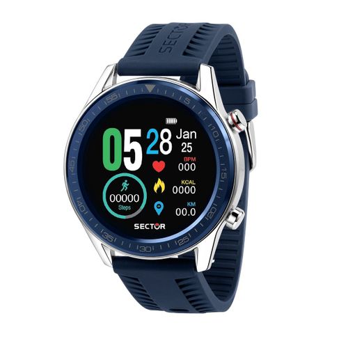 Montre Homme Sector En Silicone Bleu