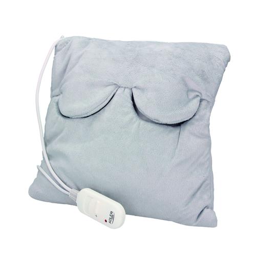 Coussin Chauffant Électrique Pour Le Cou, Le Dos Et Les Lombaires, Lavable, 80 W, Blanc/Gris, Adler, Ad 7403