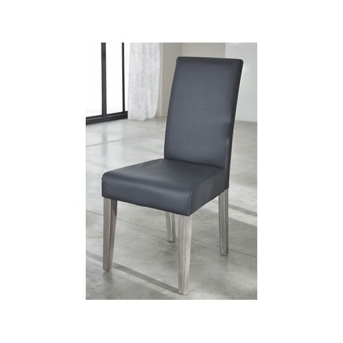 Lot De 2 Chaises En Bois Gris