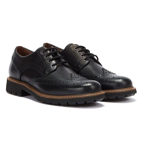 Clarks Batcombe Wing Chaussures Noires Pour Hommes - 39 1/2