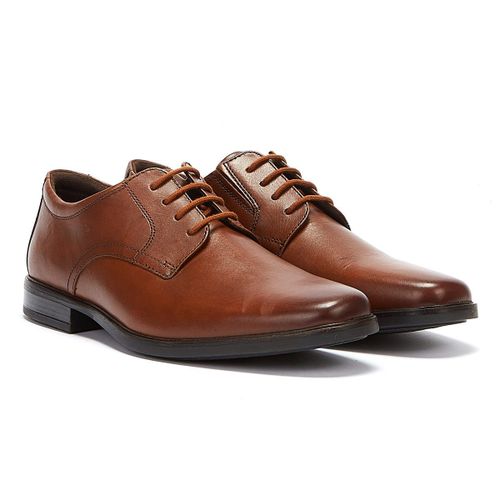 Clarks Howard Walk Chaussures Tan Foncé Pour Hommes