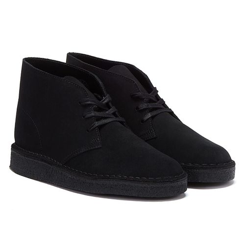Clarks Originals Desert Coal Suede Bottes Noires Pour