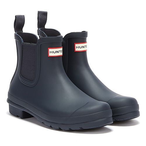Hunter Original Chelsea Bottes Bleu Marine Pour Femmes