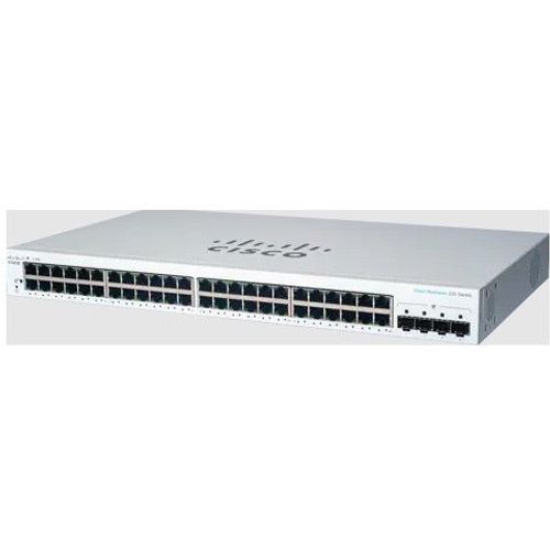 Cisco Business 220 Series CBS220-48T-4G - Commutateur - intelligent - 48 x 10/100/1000 + 4 x Gigabit SFP (liaison montante) - Montable sur rack
