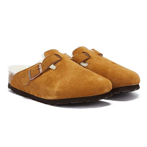 Birkenstock Boston Shearling Sandales Marron