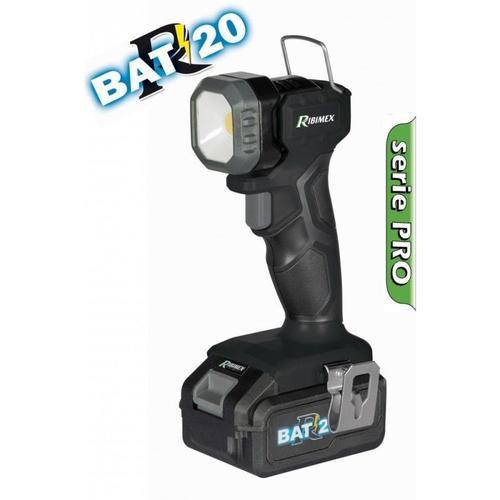 Lampe torche "R-BAT20" 10w, 500/1000 Lumens et flashing, 20 volt