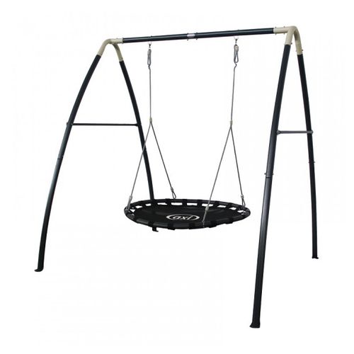 Balançoire Nid En Métal Anthracite/Crème