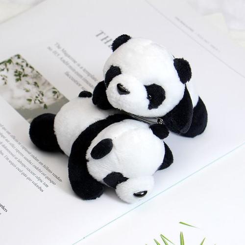 Panda Ours Broche Animaux Broches Doux En Peluche Jouet Broche Amour Panda Bijoux Cadeaux Créatifs Drôles Accessoires 4pcs