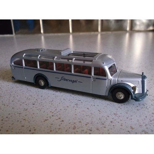 Bus Mercedes Benz 05000 Silbervogel Brekina 1/87 Ho Comme Neuf-Wiking