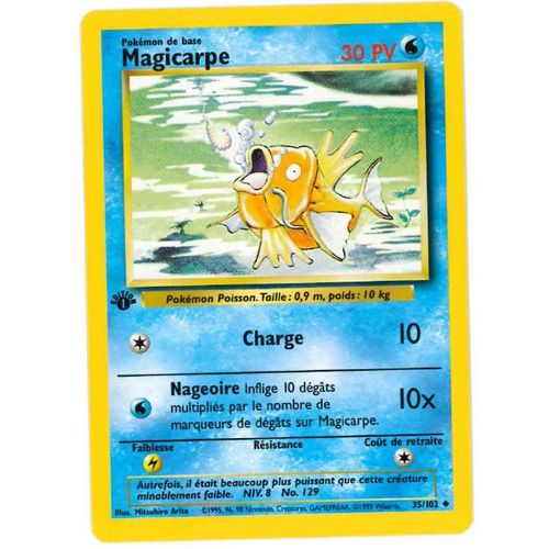 Magicarpe 1ère Edition (35/102) Set De Base Fr