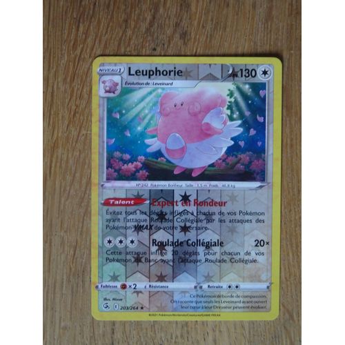 Carte Pokémon Leuphorie Brillante 203/264 Eb08 Epée Bouclier Poing De Fusion 