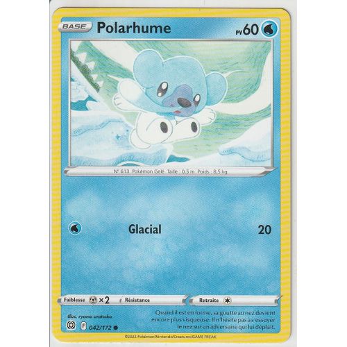 Carte Pokemon - Polarhume - 042/172 - Épée Et Bouclier 9 - Stars Etincelantes - Eb9 - Vf