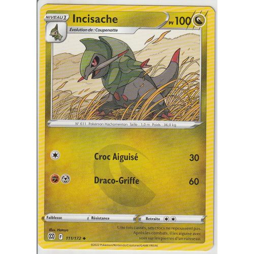 Carte Pokemon - Incisache - 111/172 - Épée Et Bouclier 9 - Stars Etincelantes - Eb9 - Vf